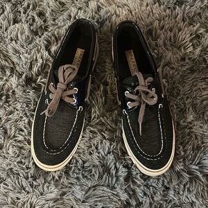Women’s Sperry 7.5 Shoes, Sparkly Black